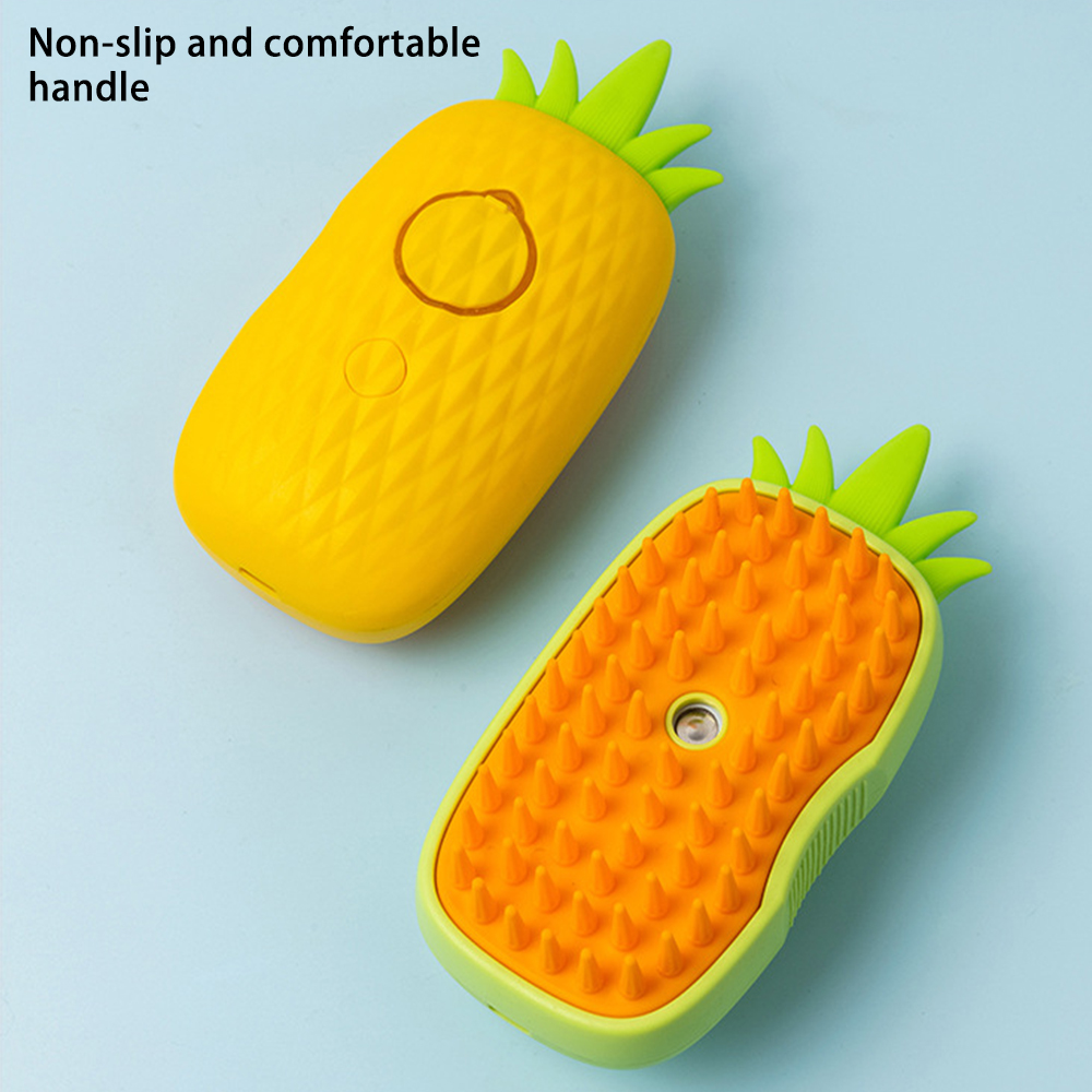 Grooming & Cleaning · Pineapple-Shaped Pet Mist Brush