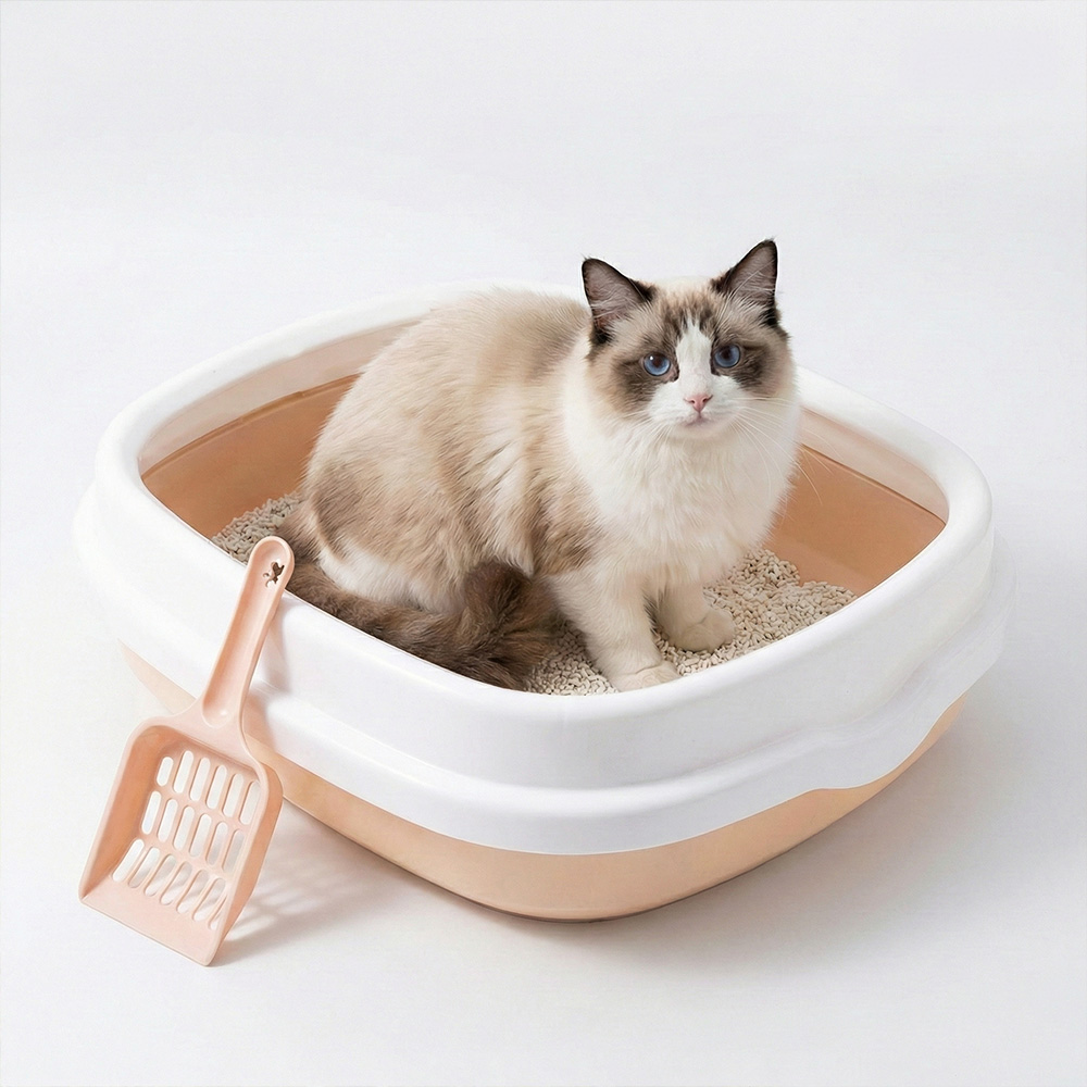 Litter Boxes · Semi-Enclosed Cat Litter Box